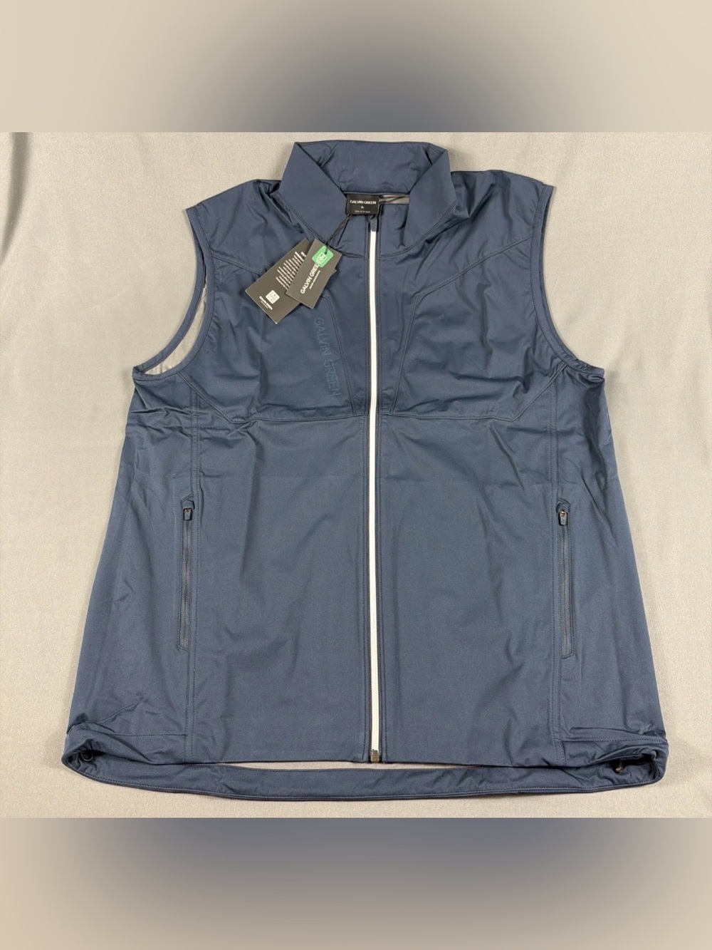 Galvin Green Golf Vest Lathan Wind Rain XL Navy Polyester NWT MSRP $219